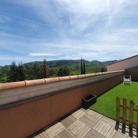 Terrasse 130M2 Panoramique Avec Climatisation Piscine - 3 Chambres Gréoux-les-Bains Zewnętrze zdjęcie
