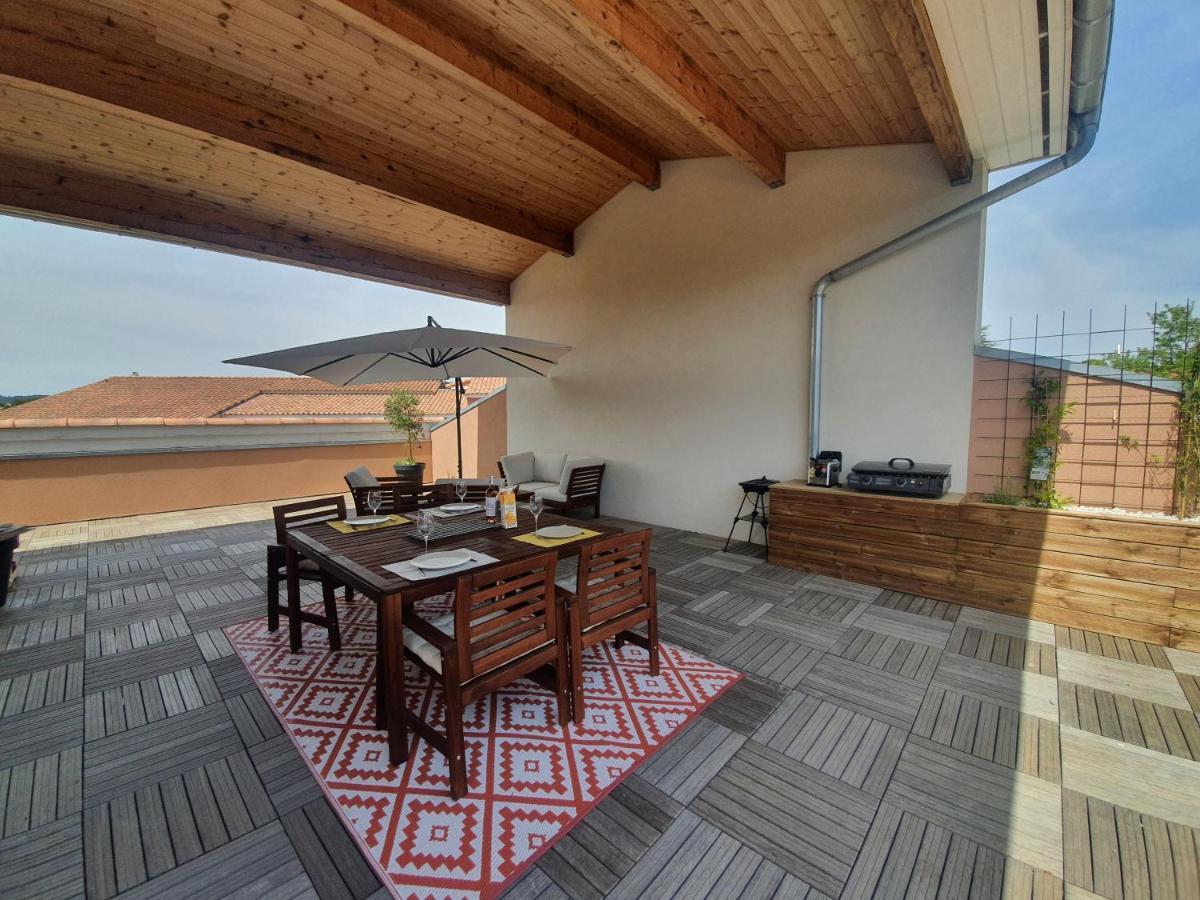 Terrasse 130M2 Panoramique Avec Climatisation Piscine - 3 Chambres Gréoux-les-Bains Zewnętrze zdjęcie